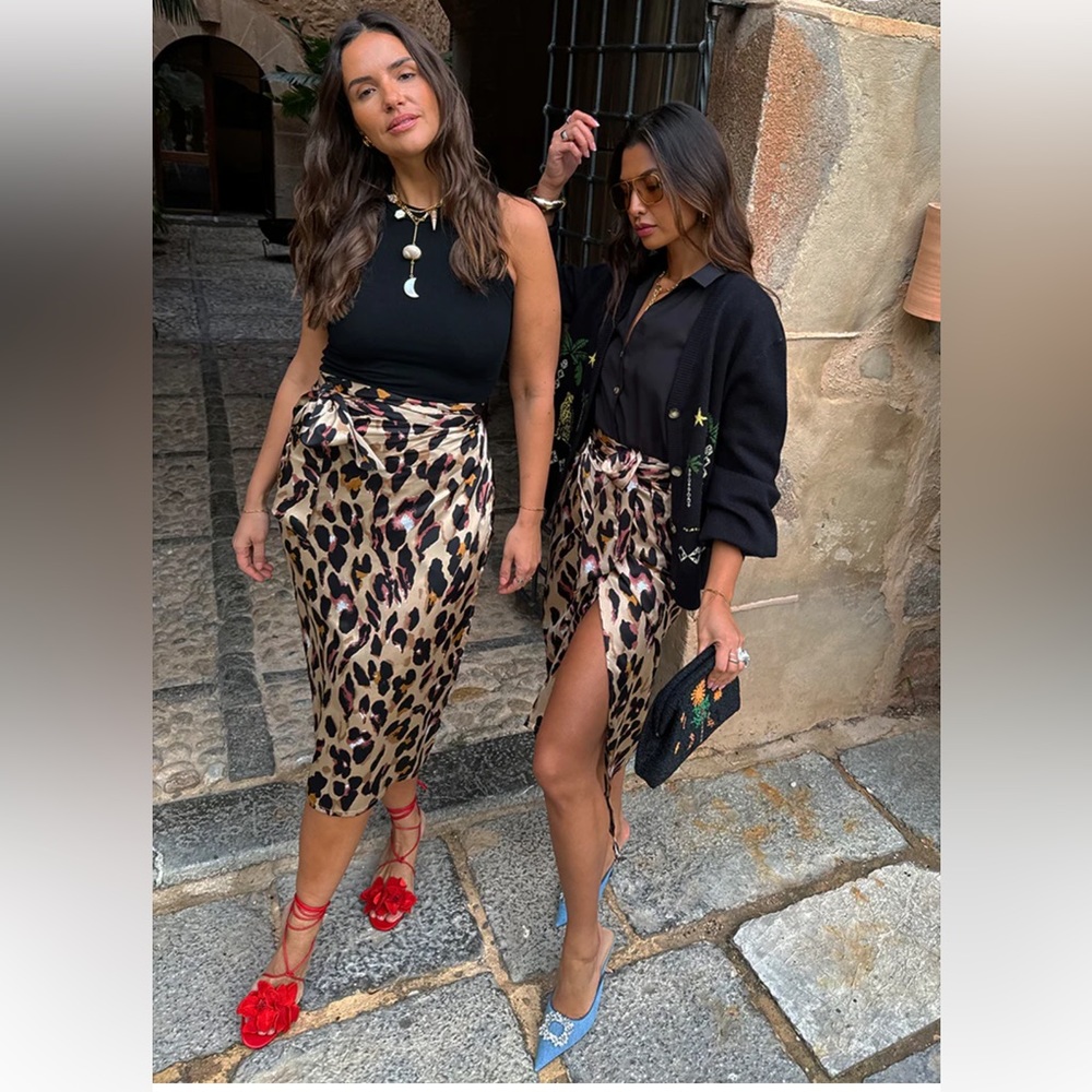 Never Fully Dressed brown leopard Jaspre skirt